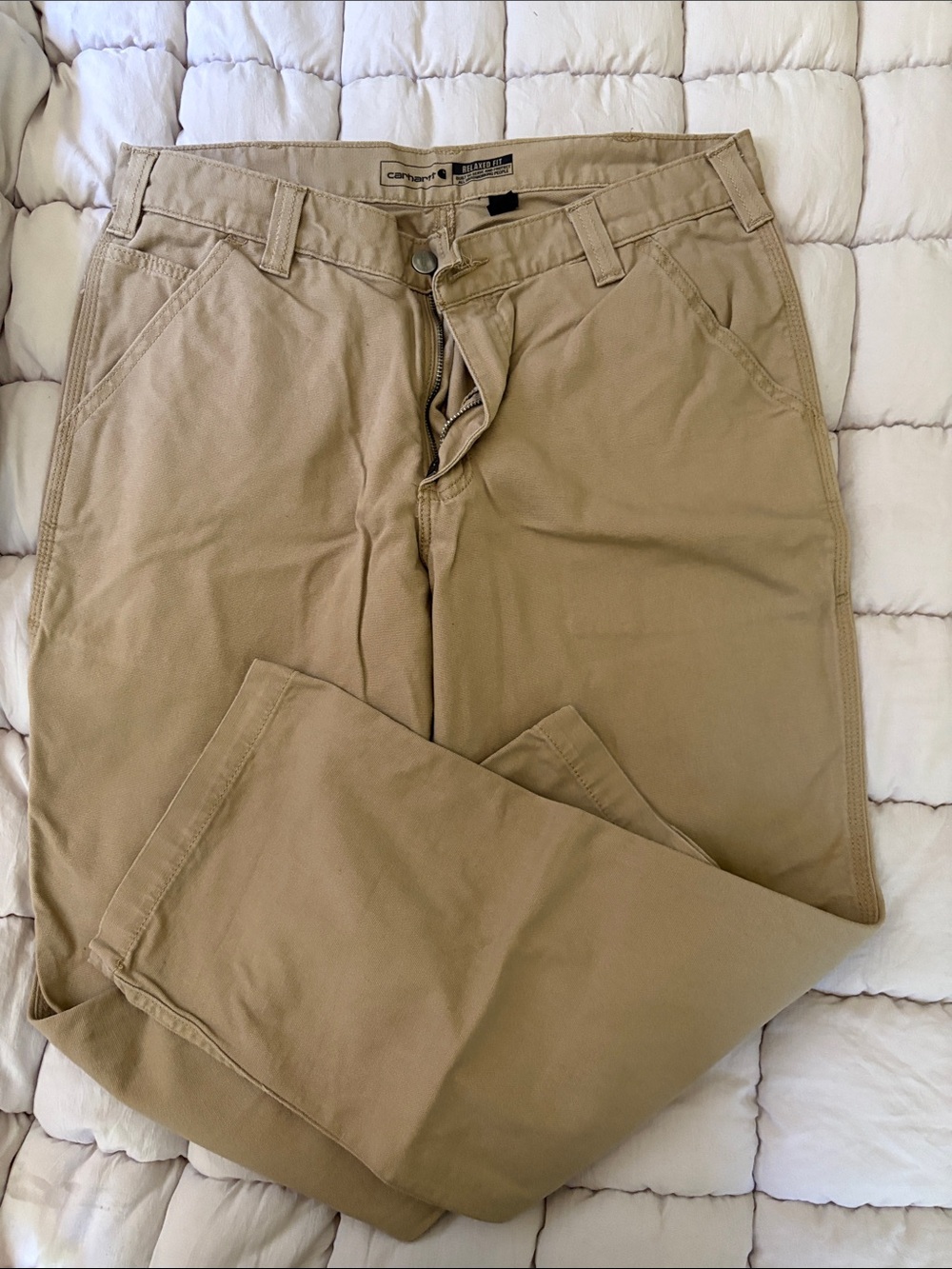 Carhartt Men's Khaki Work Pants 34x 30